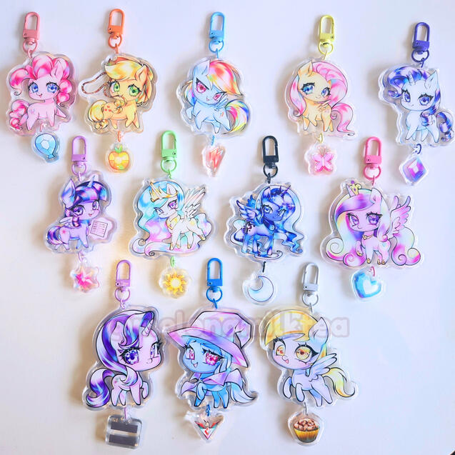 My Little Pony Epoxy Dangle Charms