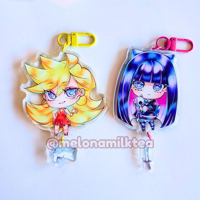 Panty & Stocking Epoxy Dangle Charms